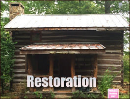 Historic Log Cabin Restoration  Madison County, North Carolina